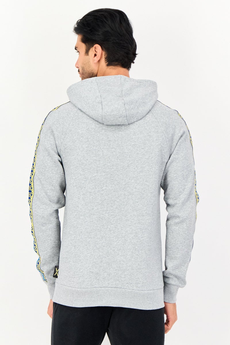 Under Armour x Curry Men Fitted Long Sleeve Outdoor Hoodie, Grey - Image 4