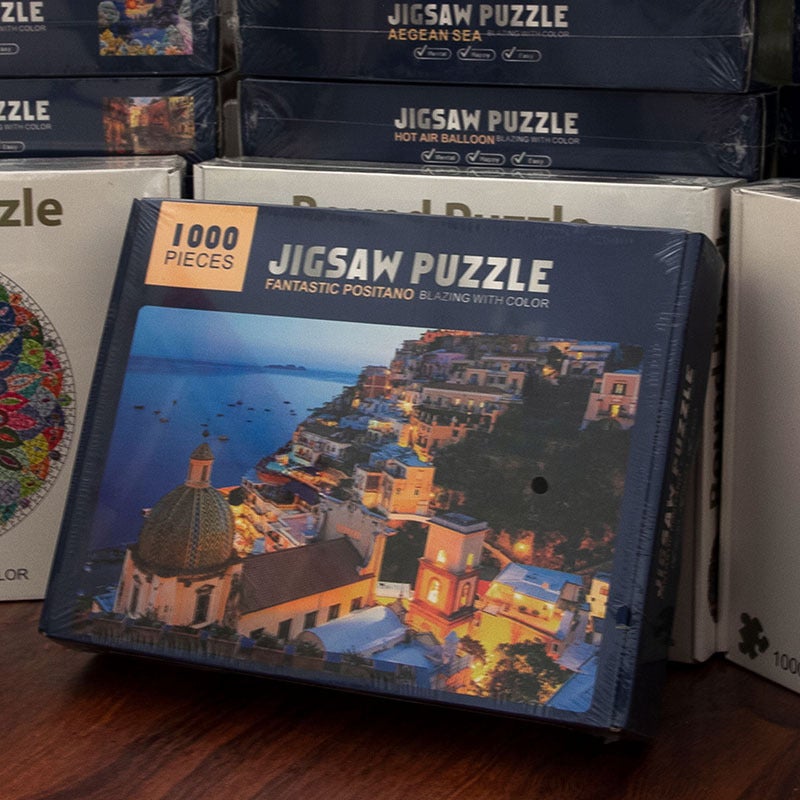 Supply Love Sea Earth White Cardboard Puzzle 1000 Adult Decompression Toy Night Market Stall - Image 2