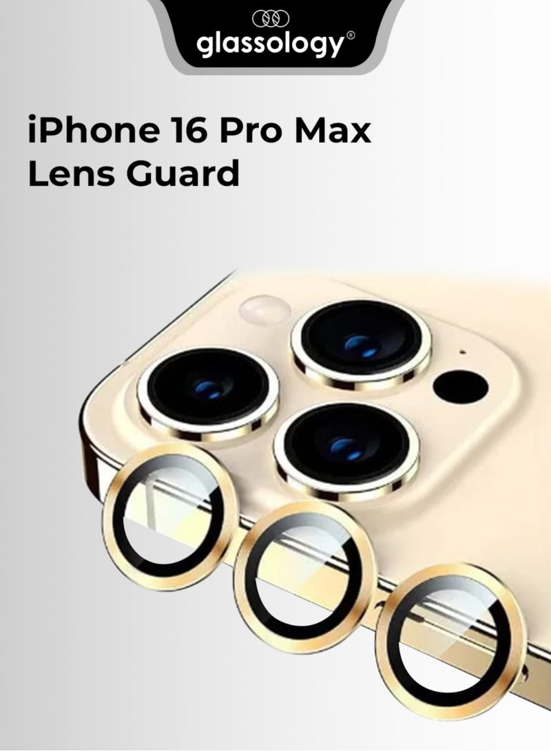 glassology iPhone 16 Pro Max Lens Guard Scratch Resistant Anti-Fingerprint Camera Protection (Rose Gold) - Image 1
