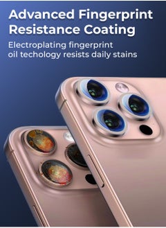 glassology iPhone 16 Pro Max Lens Guard Scratch Resistant Anti-Fingerprint Camera Protection (Rose Gold)  - Image 4