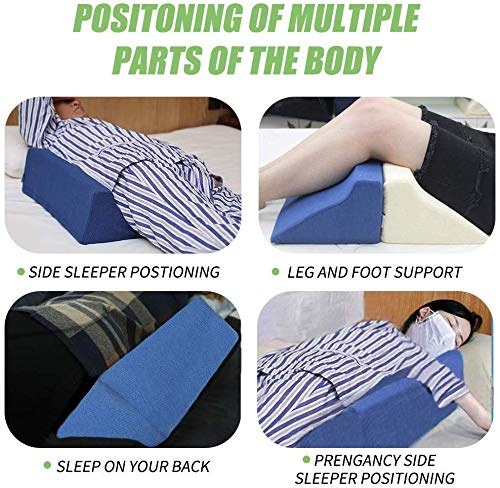 METRON - Wedge Pillow Body Position Wedges Back Positioning Elevation Pillow Case Pregnancy Bedroom Elevated Body Pillow Leg Bolster - Image 3