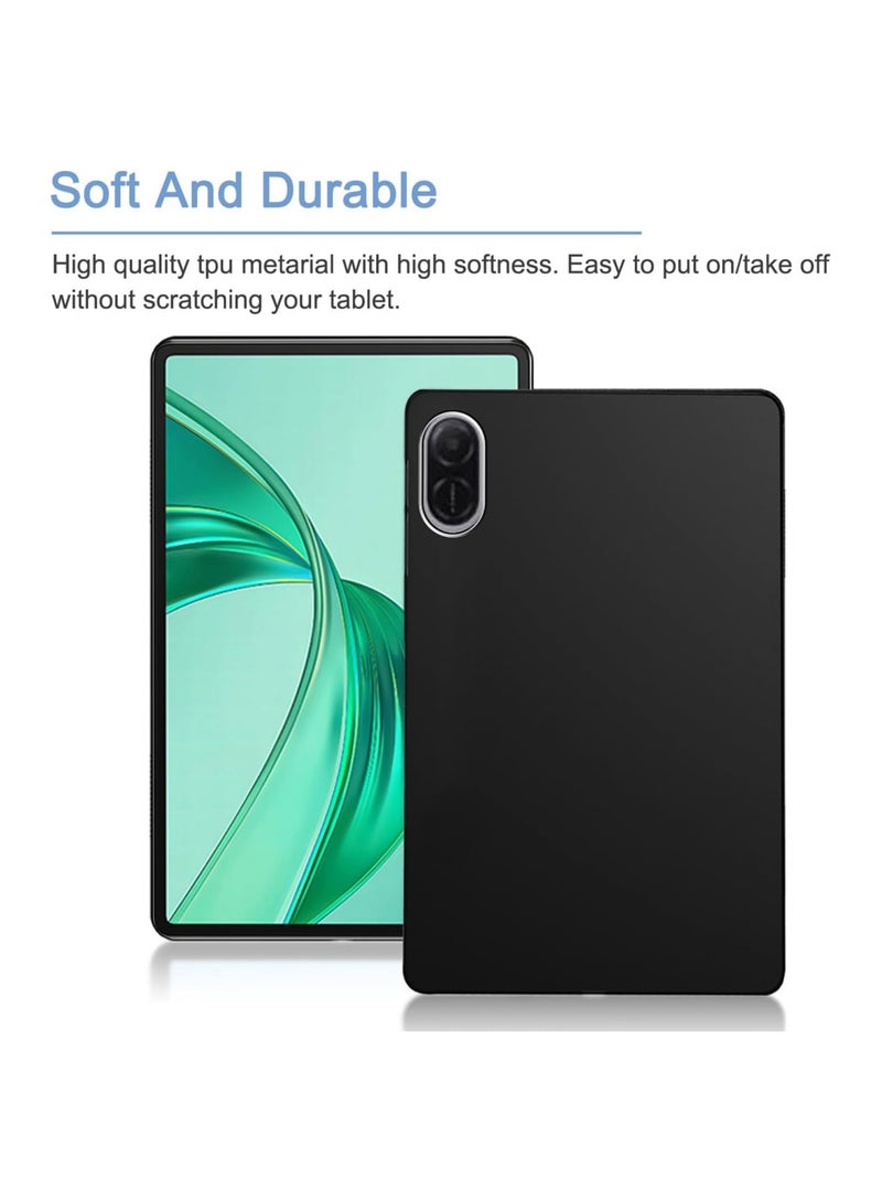عام غلاف واقي مناسب لجهاز HONOR Pad X8a مقاس 11 بوصة، مع قطعتين من زجاج الحماية المقوى، غطاء واقي فائق الرقة من مادة TPU المرنة، غطاء خلفي متين مقاوم للصدمات من السيليكون المرن خفيف الوزن بملمس غير لامع - Image 2