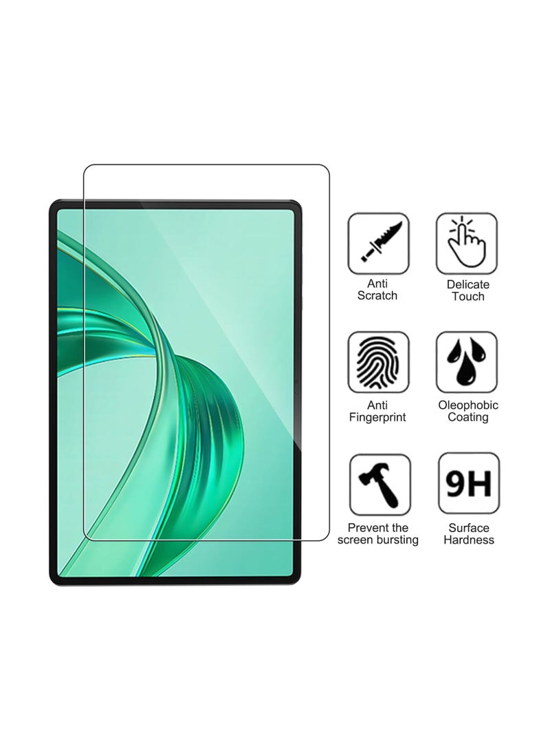 عام غلاف واقي مناسب لجهاز HONOR Pad X8a مقاس 11 بوصة، مع قطعتين من زجاج الحماية المقوى، غطاء واقي فائق الرقة من مادة TPU المرنة، غطاء خلفي متين مقاوم للصدمات من السيليكون المرن خفيف الوزن بملمس غير لامع - Image 4