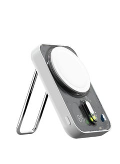 Momax Momax 10000mAh Power Flow Pro+ Power Bank - 20W Fast Charging with MagSafe 15W Wireless Charger - White  - Image 2