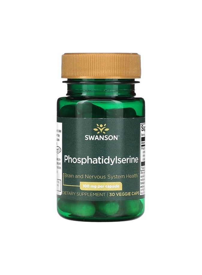 Phosphatidylserine, 100 mg, 30 Veggie Caps