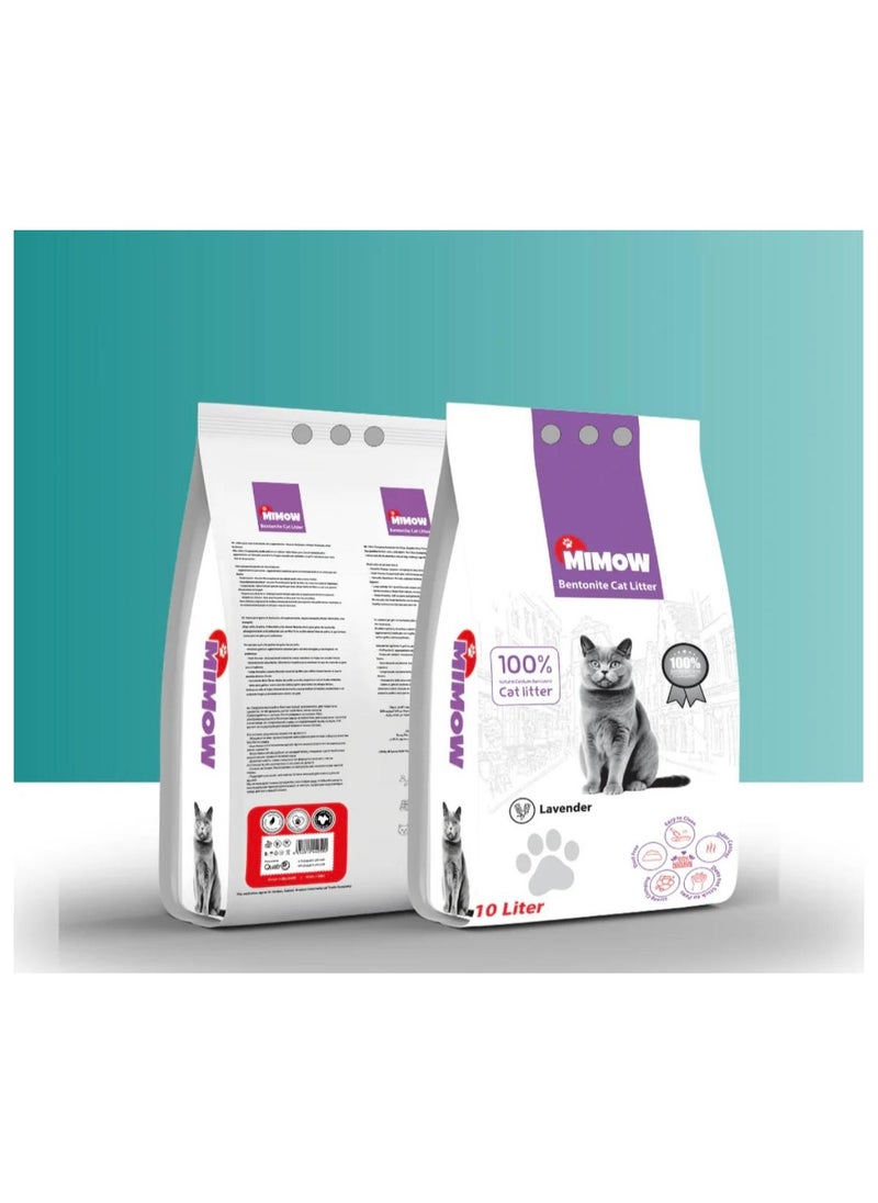 Rio Petcare MIOMOW Bentonite Cat Litter Lavendar.. 10 Liters  - Image 3