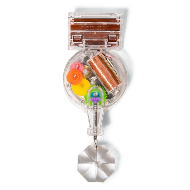 KIKKERLAND Kikkerland Solar Powered Rainbow Maker  Prism Suncatcher Fun Home Window Decor  Unique Gift for Christmas  Birthdays  Single Crystal 
