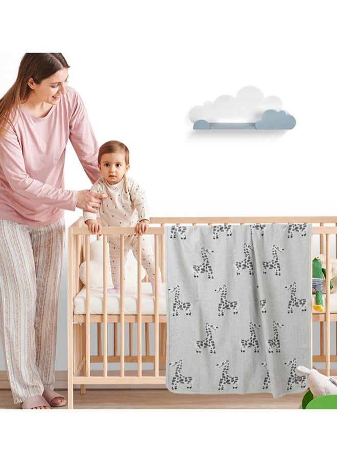 Nurtur بطانيات أطفال ناعمة للأولاد والبنات مصنوعة من القطن الممشط والصوف خفيف الوزن بنسبة 100%  - Image 4