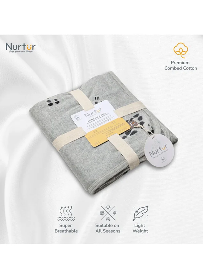 نورتر Soft Baby Blankets For Boys And Girls 100% Combed Cotton Lightweight Fleece