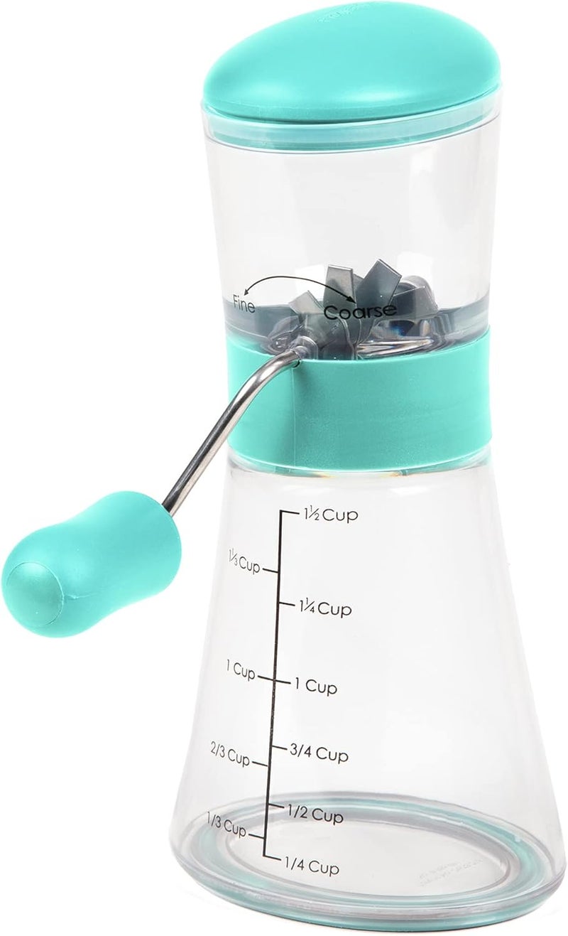 Progressive Prepworks by Nut Chopper with Non-Skid Base, Turquoise - Image 1