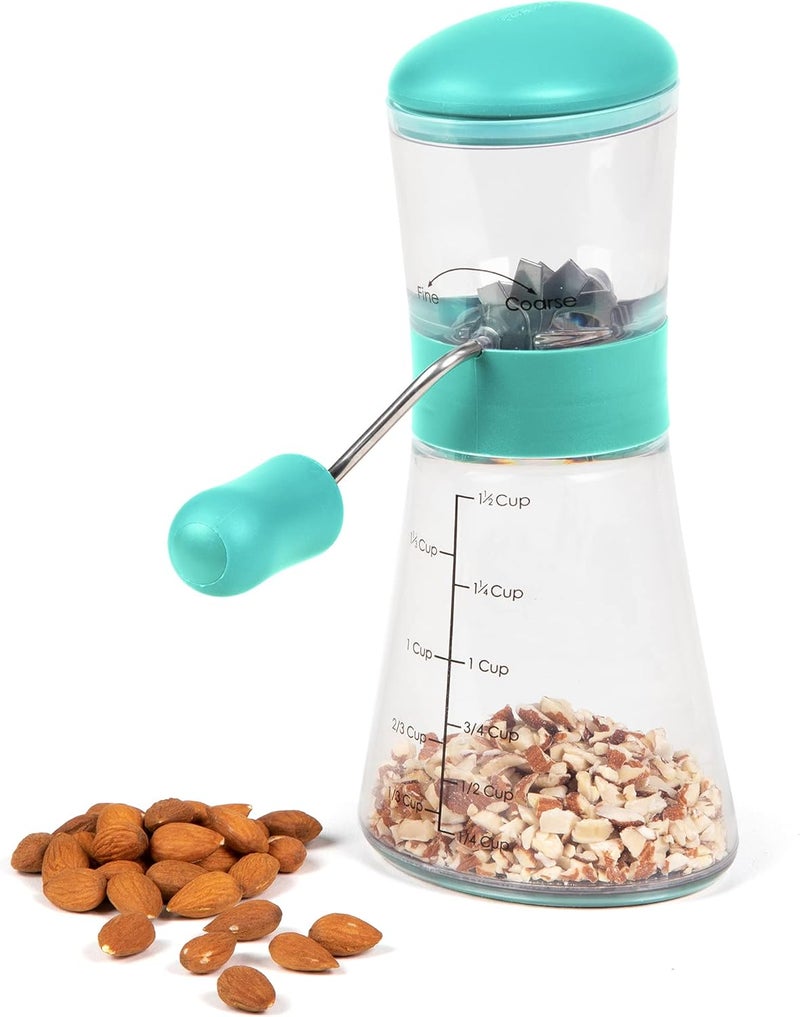 Progressive Prepworks by Nut Chopper with Non-Skid Base, Turquoise - Image 2