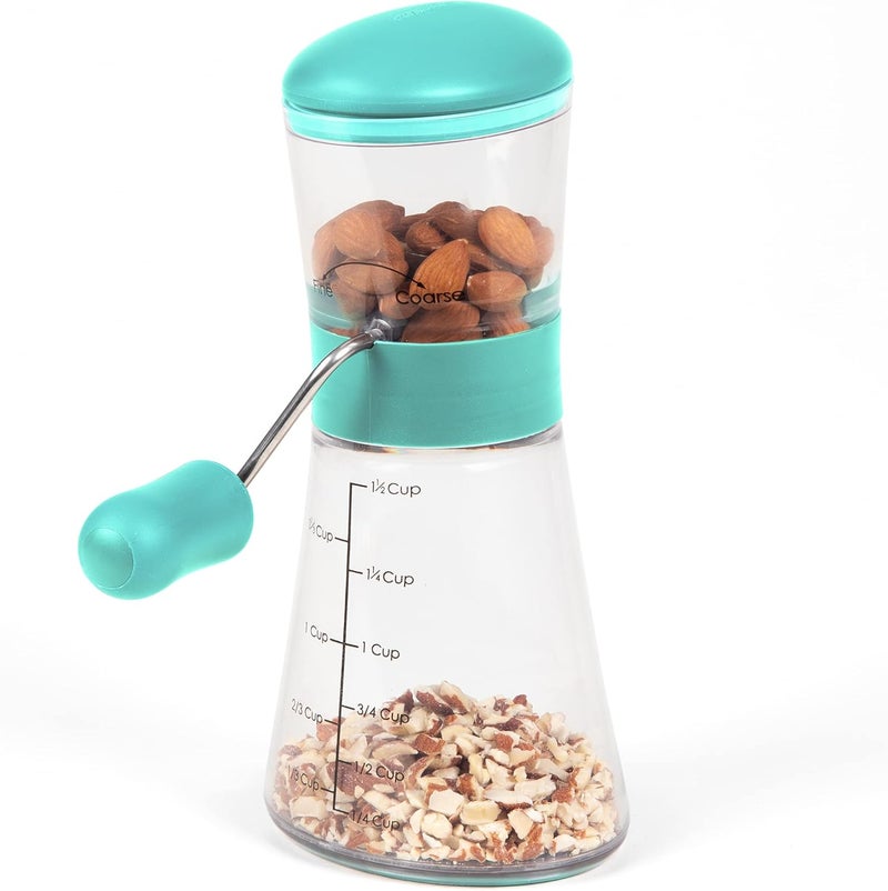 Progressive Prepworks by Nut Chopper with Non-Skid Base, Turquoise - Image 3