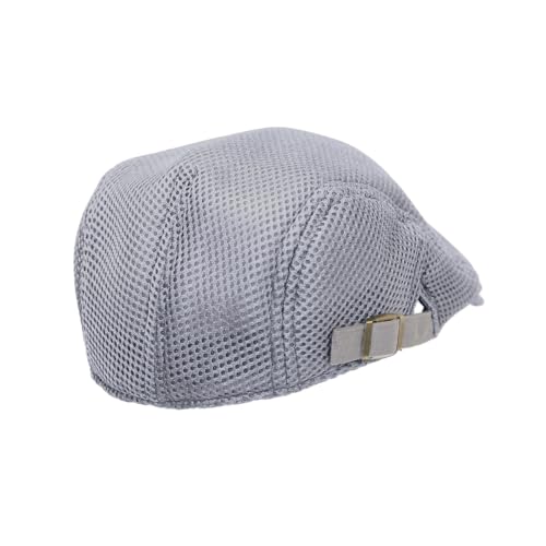 WITHMOONS Ivy Cap Straw Weave Linen-Like Cotton Cabbie Newsboy Hat MZ30038 (Mesh_Lightgrey) - Image 3