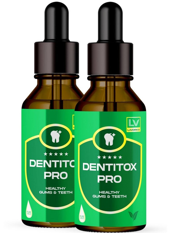 LIVORKA LIVORKA 2 Pack - Dentitox - Dentitox Pro Drops for Teeth and Gums 2 Bottle for 60 Days, Dentitox Pro Healthy Gums Teeth, Dentitox Drops, Dentitoxpro for Gums and Teeth, Dentitox Gum Drops. - Image 1