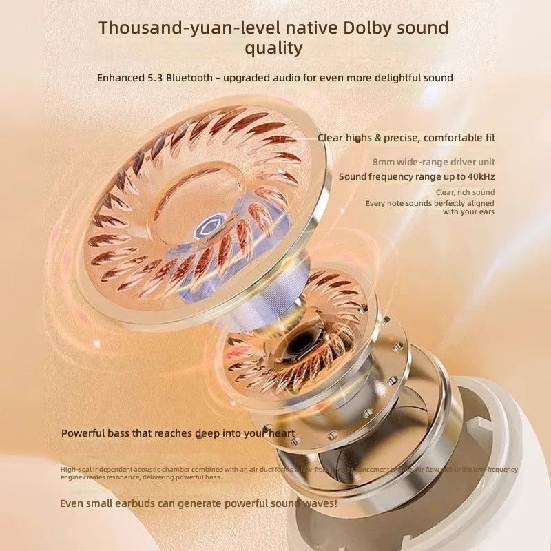 ZX 2026 New Bluetooth Wireless Earbuds with Smart Noise Cancellation, High-Quality Sound, and Power Display - Image 5