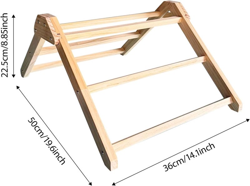 Natural Pine Wood Poultry Perch with Antislip Suitable for Chickens Quails and Pigeons Simple Setups Durability Home Perch Stand - Image 4