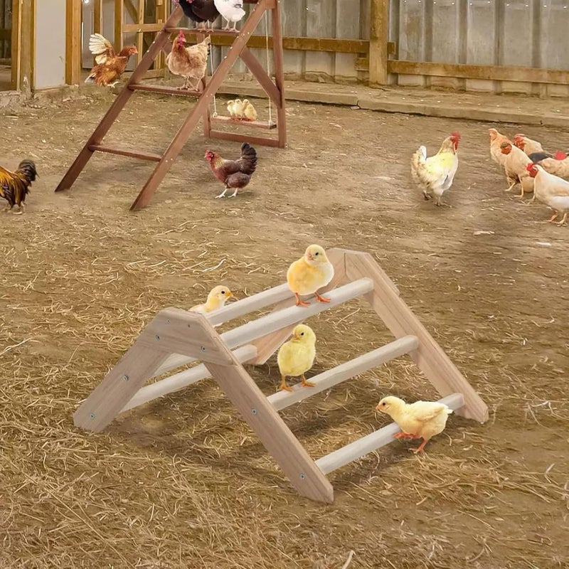 Natural Pine Wood Poultry Perch with Antislip Suitable for Chickens Quails and Pigeons Simple Setups Durability Home Perch Stand - Image 3