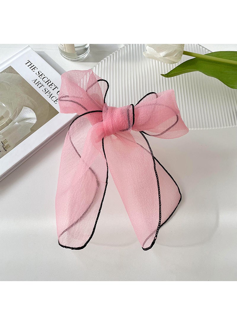 Generic - Chiffon Solid Color Long Scarf Womens Thin Summer Neckwear Pink - Image 1