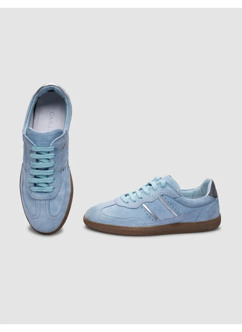 Cabani Blue Suede Lace-Up Women's Sneaker