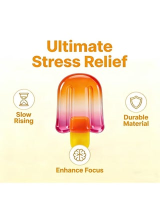 Popsicle Squishy Toy - Stress Relief Fidget Toy, Soft TPR Sensory Squeeze Ball for Kids Adults, Portable Anxiety Relief Popsicle - view 4
