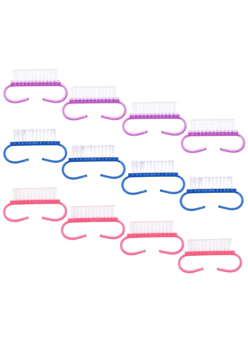 COSMOS - Cosmos Mini Nail Brush Scrub Cleaning Pedicure Brushes for Toes and Nails Art Cleaning, 12 Pcs - Image 1