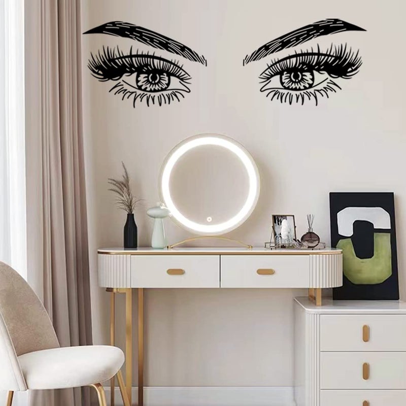 Casa Decor Inspirational Quotes Vinyl Eyes Eyelash Decals Motivational Sayings for Wall Art Decor Sticker Positive Lettering Wall Decal for Women Girls Bedroom Living Room Home Beauty Salon Decoration - Image 4