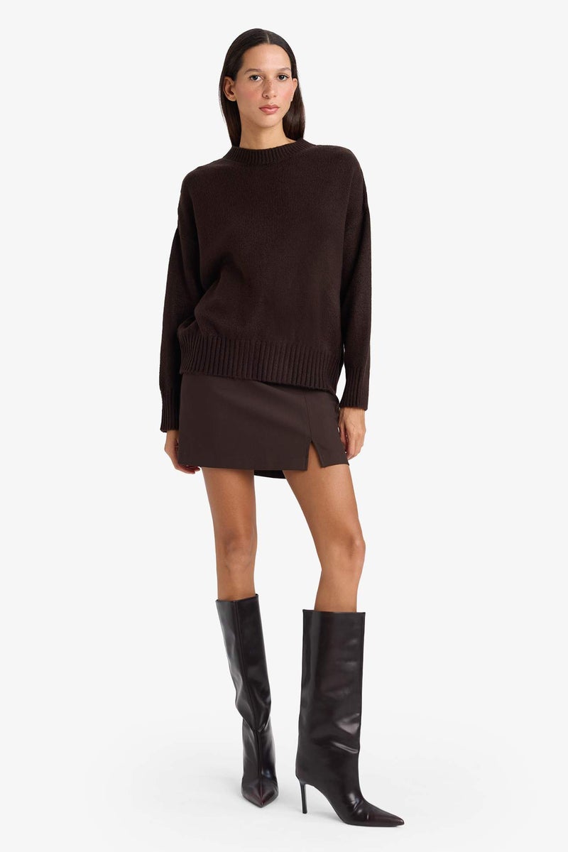 DeFacto Oversize Fit Crew Neck Knitwear Pullover - Image 2