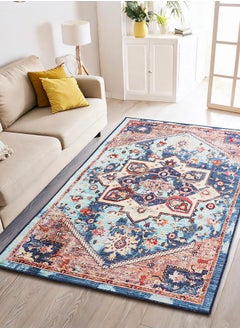 Status Contract Multi Printed Vintage Persian Carpet Rug Runner for Bedroom/Living Area/Home with Anti Slip Backing, 121 X 182 Cm  - Image 1