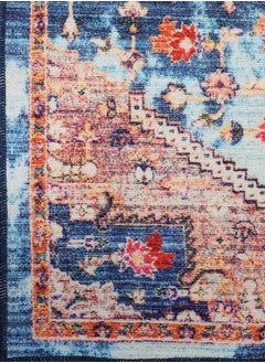 Status Contract Multi Printed Vintage Persian Carpet Rug Runner for Bedroom/Living Area/Home with Anti Slip Backing, 121 X 182 Cm  - Image 4