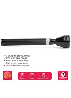 iBELL IBELL Fl8336 Rechargeable Flashlight Torch, Long Beam Range, Aircraft Aluminium Body, Bright Led Light - Black(Aluminum, Pack of 1)  - Image 3