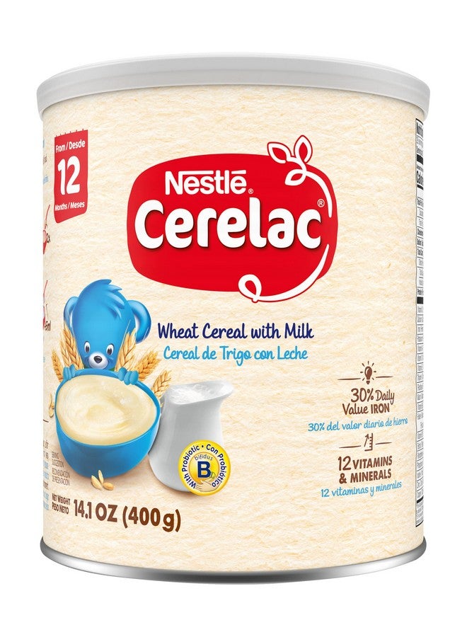 Nestle Cerelac Wheat Cereal with Milk, 14.1-Ounce Canister (Pack of 5) - Image 1