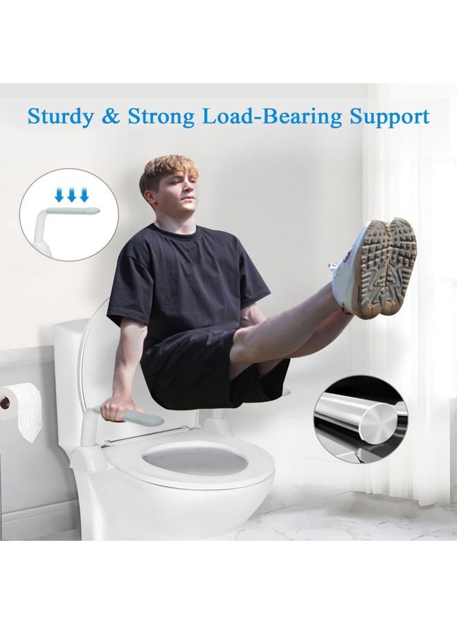 Srora Toilet Safety Rails,Toilet Rails Heavy Duty (520 Lbs) Hand Rail,Toilet Seat Riser With Handles,Easy Installation For Handicap Senior Bariatrics, Elderly Balance - Padded Armre - Image 3