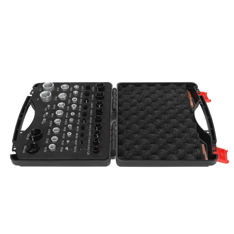 44PCS Nut and Thread Checker Set, Aluminum Alloy Construction, High Accuracy Metric and Imperial Nut Identifier Gauges, with Storage Box for Easy Portability and Organiza - Image 3