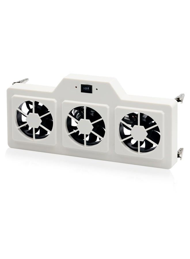 FBULWSEC 12V RV Refrigerator Cooling Fan RV Fridge Evaporator Fin Fan with Three 2.5" Powered Fans, Adjustable Speed, Prevents Ice, Optional Remote Control, High Airflow, Quiet Operation - Image 1