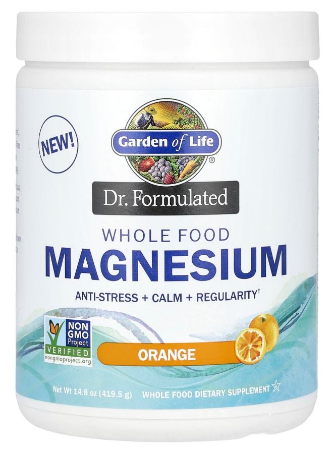 Dr. Formulated Whole Food Magnesium Orange 14.8 oz (419.5 g)