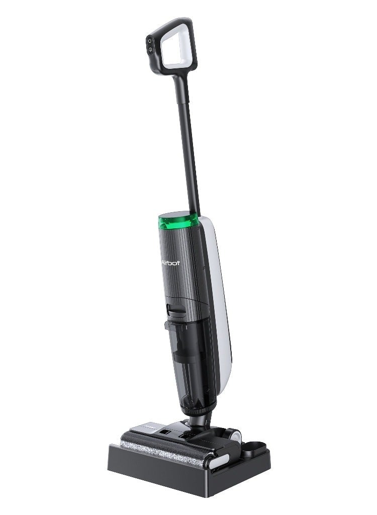 Airbot H15 Pro Black EU - Wet & Dry Vacuum Cleaner with Dual-Sided Cleaning, 23KPa Suction Power, Self-Cleaning & Hot Air Drying, >95% Water Recycling Vacuum Cleaner, Compact Design - Image 2