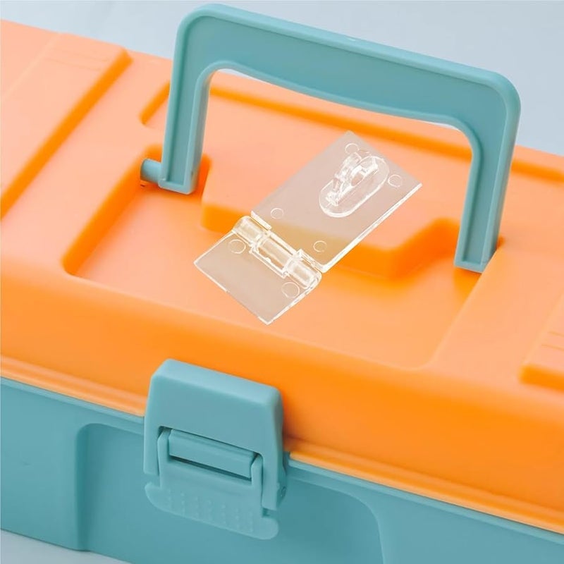 Transparent Acrylic Hinge Hasp Latch Lock 50Pcs For Jewelry Box Cabinet Door Display Case - Image 5