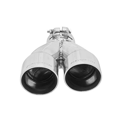 Flowmaster 15389 Exhaust Tip 3 Inch Dual Angle Cut Polished 304 Stainless Steel Fits 2.50 Inch Right Hand Clamp on - Image 3