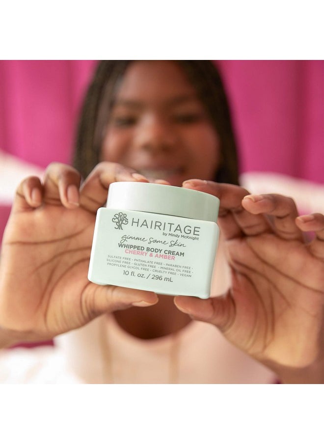 Hairitage Hairitage Gimme Some Skin Cherry & Amber Scented Whipped Body Cream - Shea Butter, Niacinamide & Coconut Oil for All Skin Types - Vetiver & Guaiac Wood Essential Oils, 10 fl. oz  - Image 3