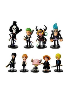 NIBEMINENT 9-Piece One Piece Statues With Base 