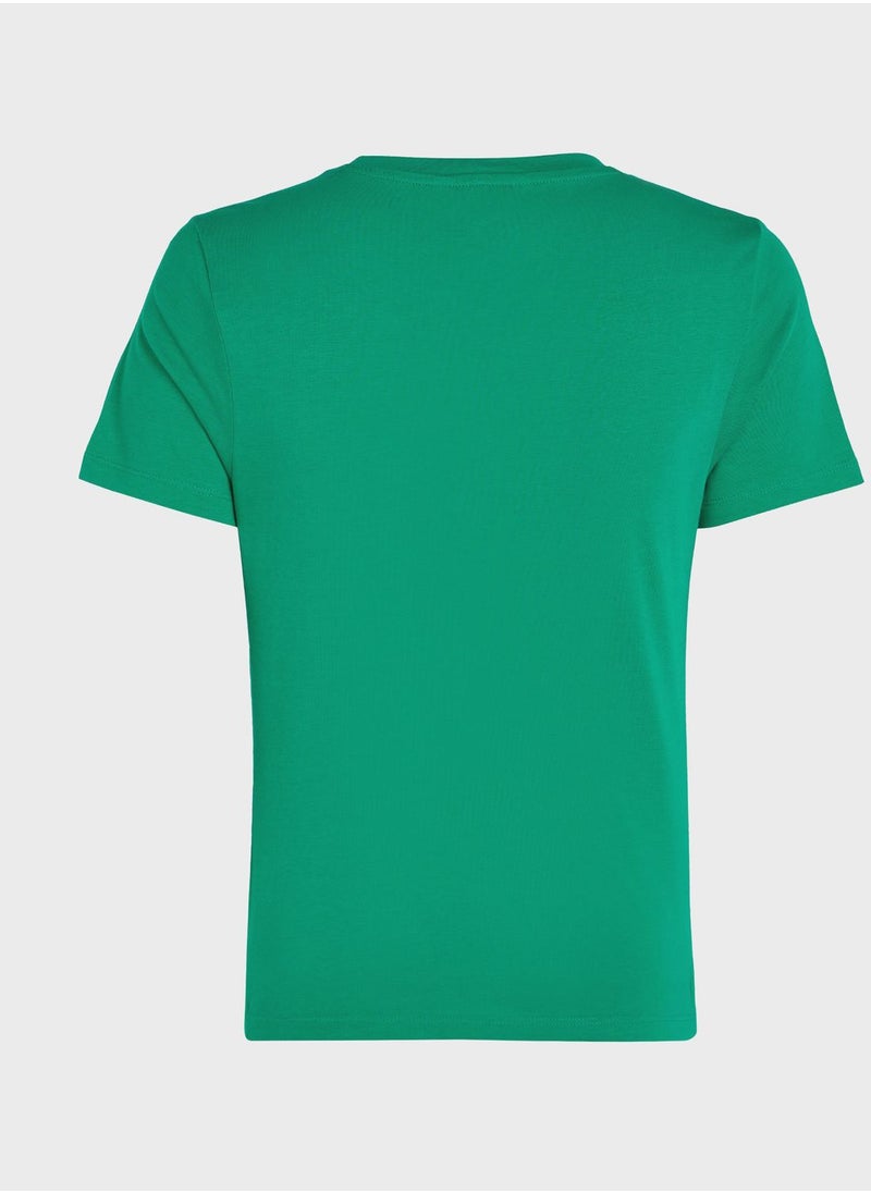 TOMMY HILFIGER - Crew Neck Graphic T-Shirt - Image 1