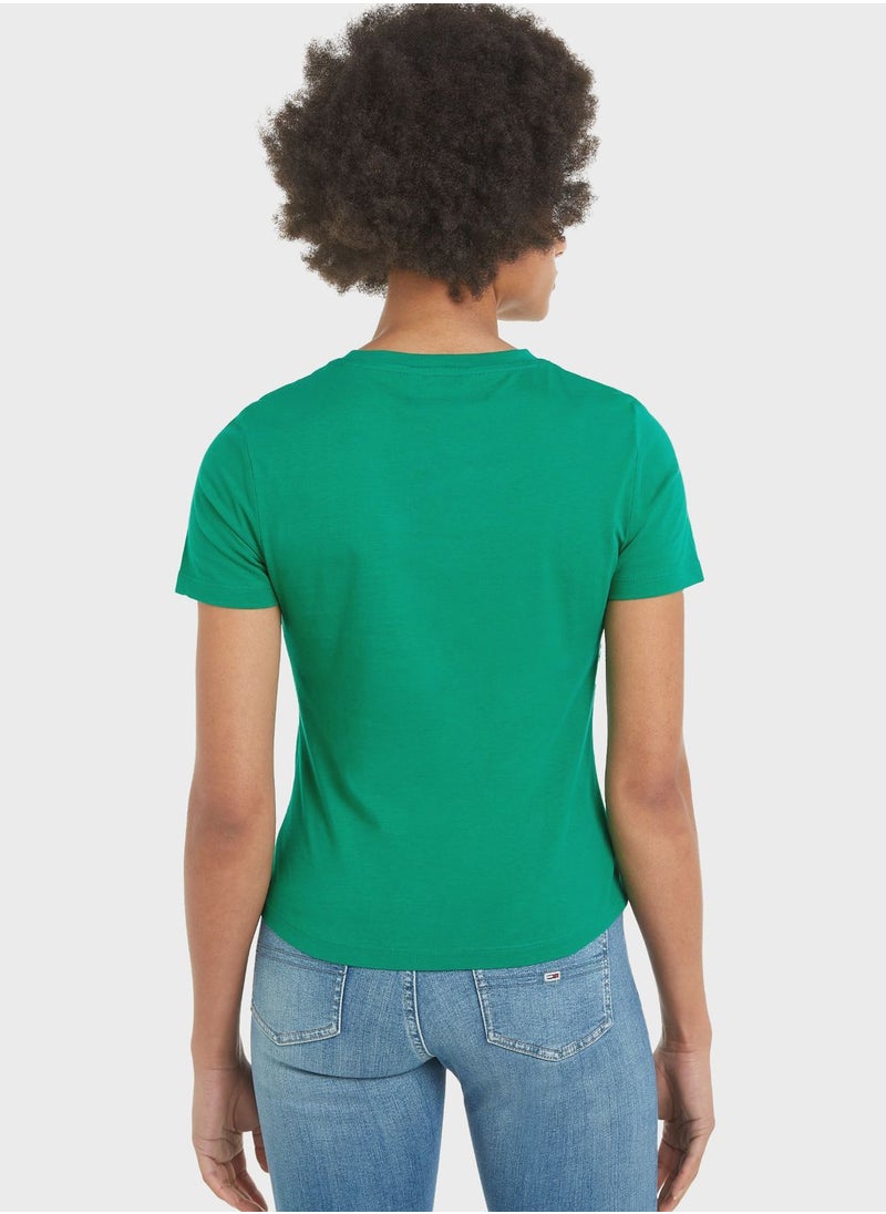 TOMMY HILFIGER - Crew Neck Graphic T-Shirt - Image 1