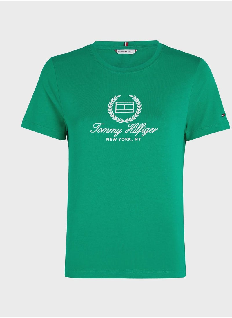 TOMMY HILFIGER - Crew Neck Graphic T-Shirt - Image 1