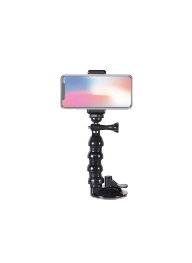 Heavy-Duty Suction Cup Camera Mount – Flexible Car Holder for Action Cameras and Smartphones - Image 1