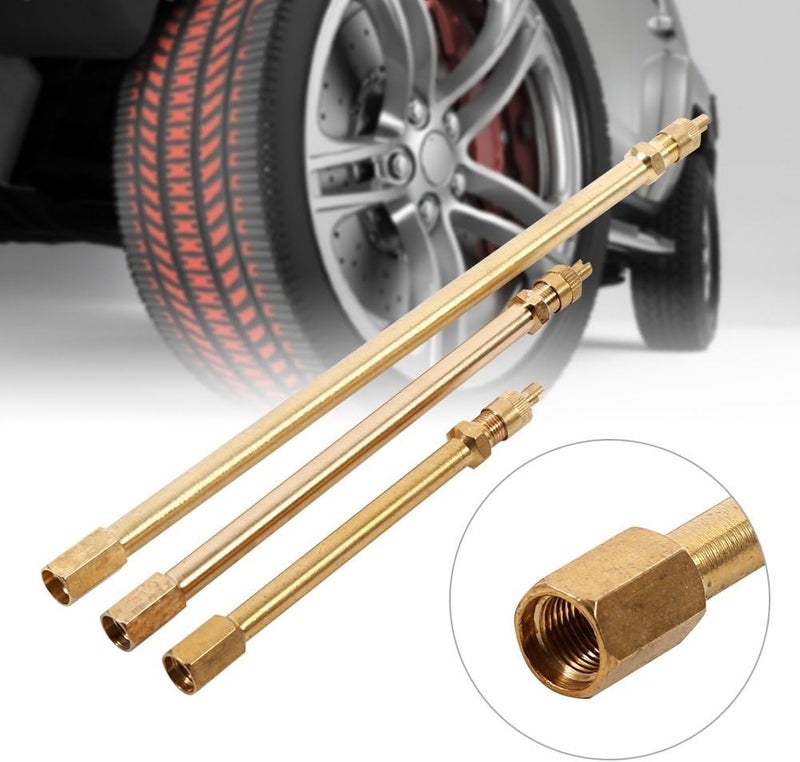 comfrt Valve Extension Brass Auto Tyre Valve Extender Stem Inflation Stright Pole (Size : 140mm) Valve Stem Extension - Image 1