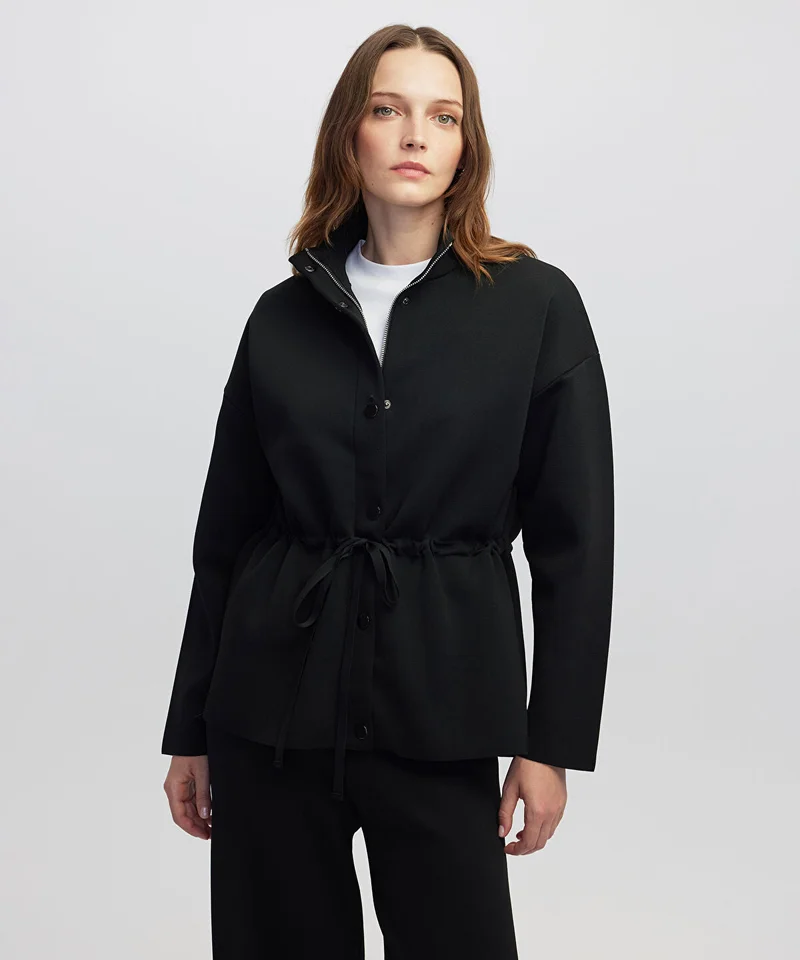 ابيكول Adjustable Waist Knit Jacket