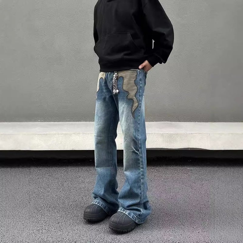 Unisex Classic Denim Jeans Loose Fit Daily Outdoor Wear - Image 4