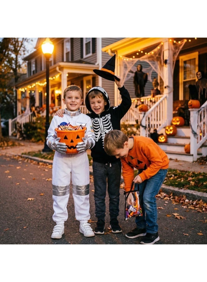 Kids Astronaut Costumes America Spacesuit for Boys Girls Space Jumpsuit Halloween Dress up - Image 5