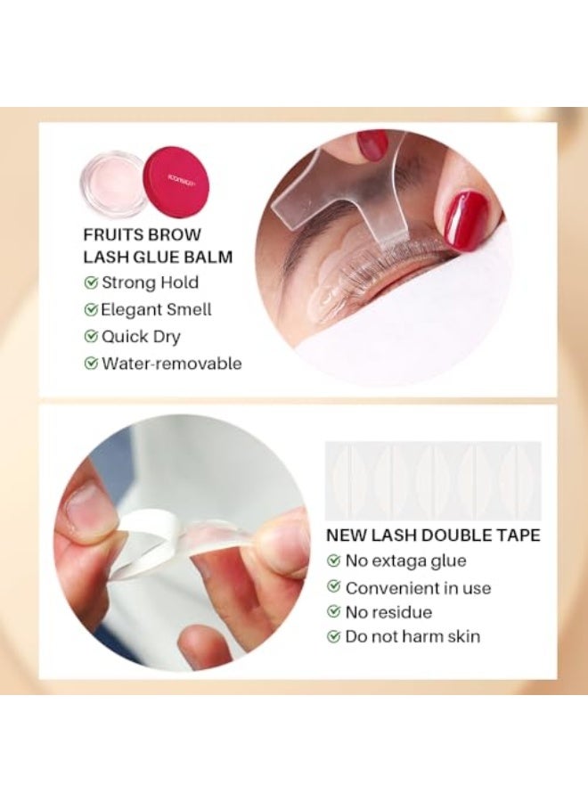 إيكونساين طقم رفع وصبغ الرموش والحواجب من الجيل الثاني – لمسة الاحترافية على الرموش والحواجب مع غراء بالسم وبقعة صبغ 5 مل – أسود، بني، قهوة – صيغة لطيفة تدوم طويلاً مع الأدوات - Image 5