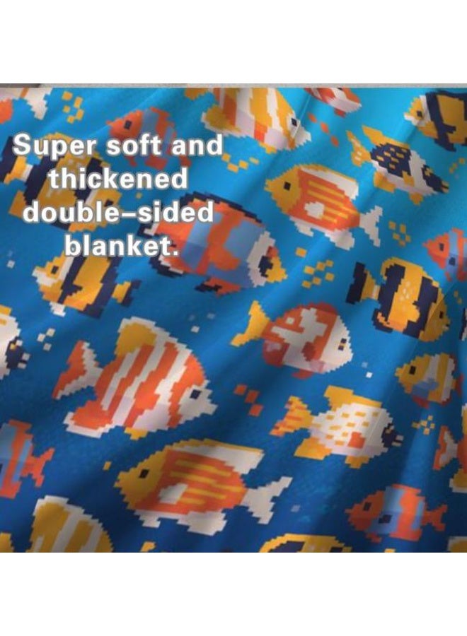 عام بطانية رقيقة من الفانيلا الكرتونية للأطفال والرضع (دافئة ومريحة، ومناسبة للنوم والألعاب) 70 سم * 100 سم - Image 1